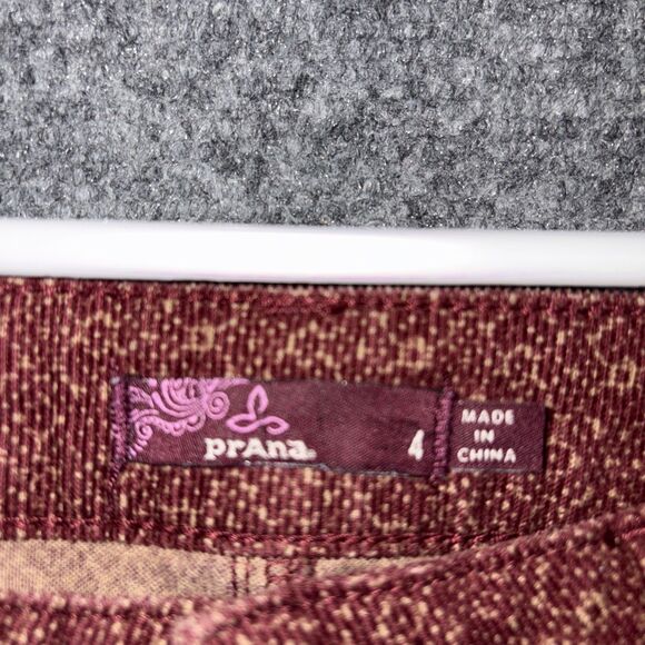 PrAna Pants Womens Size 4 Raisin Trinity Cord casual Organic - Picture 3 of 10